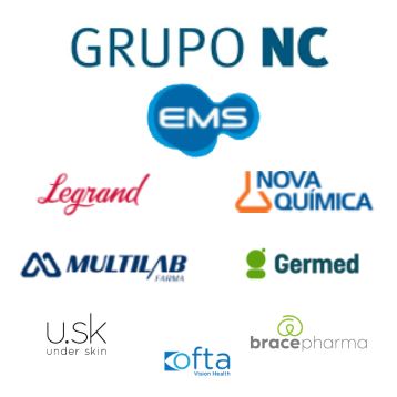 Grupo NC: EMS,Legrand, NovaQuímica, Multilab, Germed, U.SK, BracePharma, Odta
